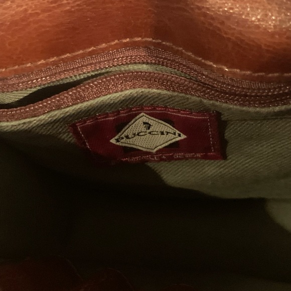 Brown leather crossbody bag - Picture 3 of 3